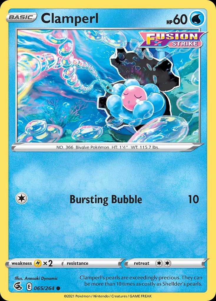 Fusion Strike Clamperl card front, 65/264