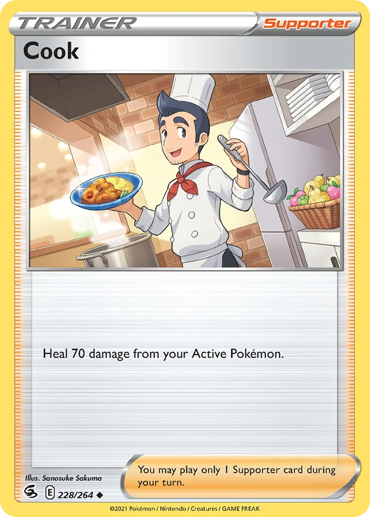 Fusion Strike Cook card front, 228/264