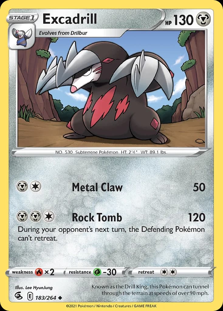 Fusion Strike Excadrill card front, 183/264
