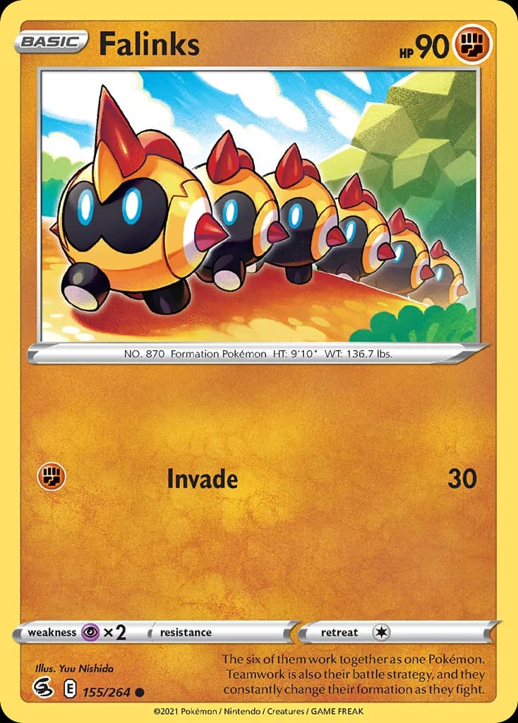 Fusion Strike Falinks card front, 155/264