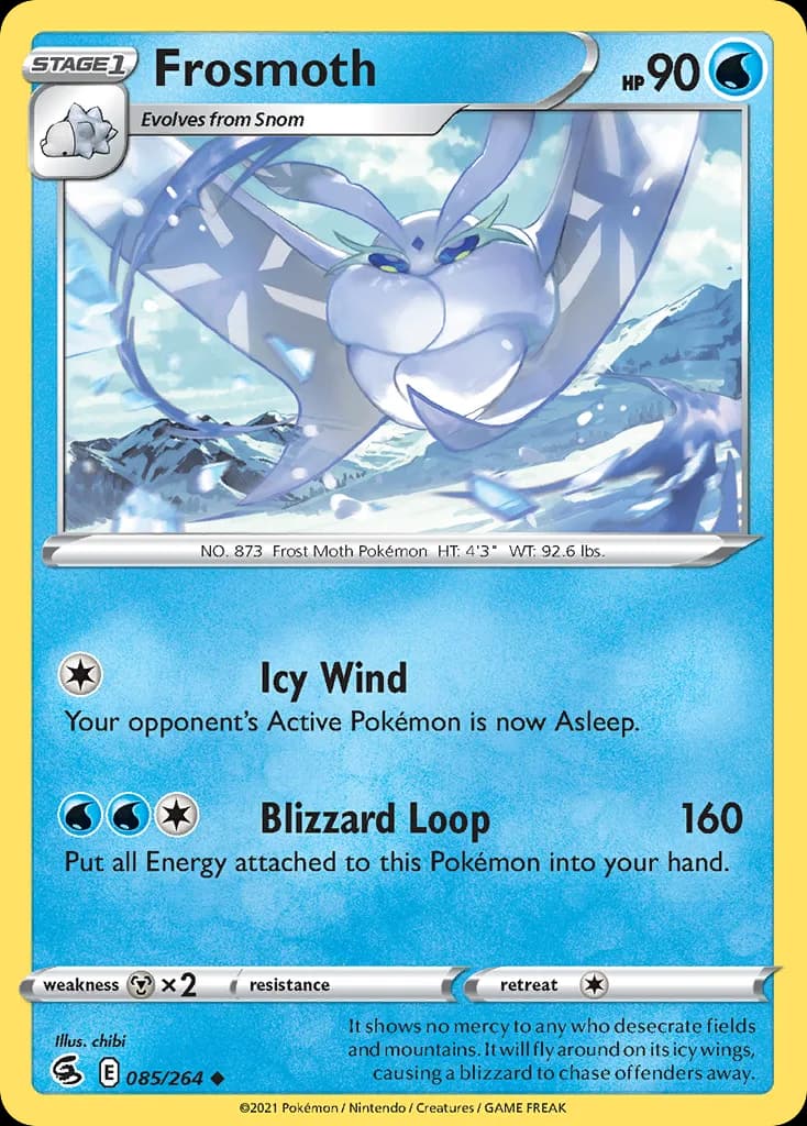 Fusion Strike Frosmoth card front, 85/264