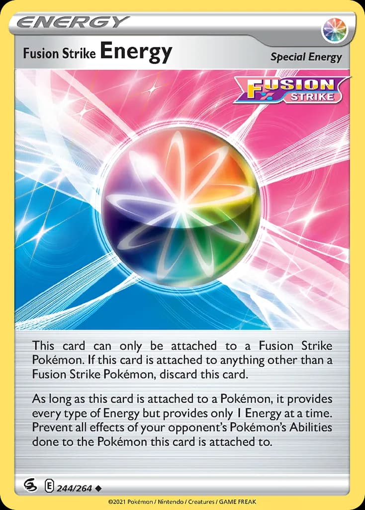 Fusion Strike Fusion Strike Energy card front, 244/264