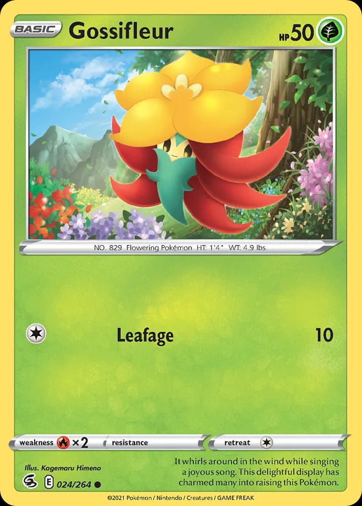 Fusion Strike Gossifleur card front, 24/264