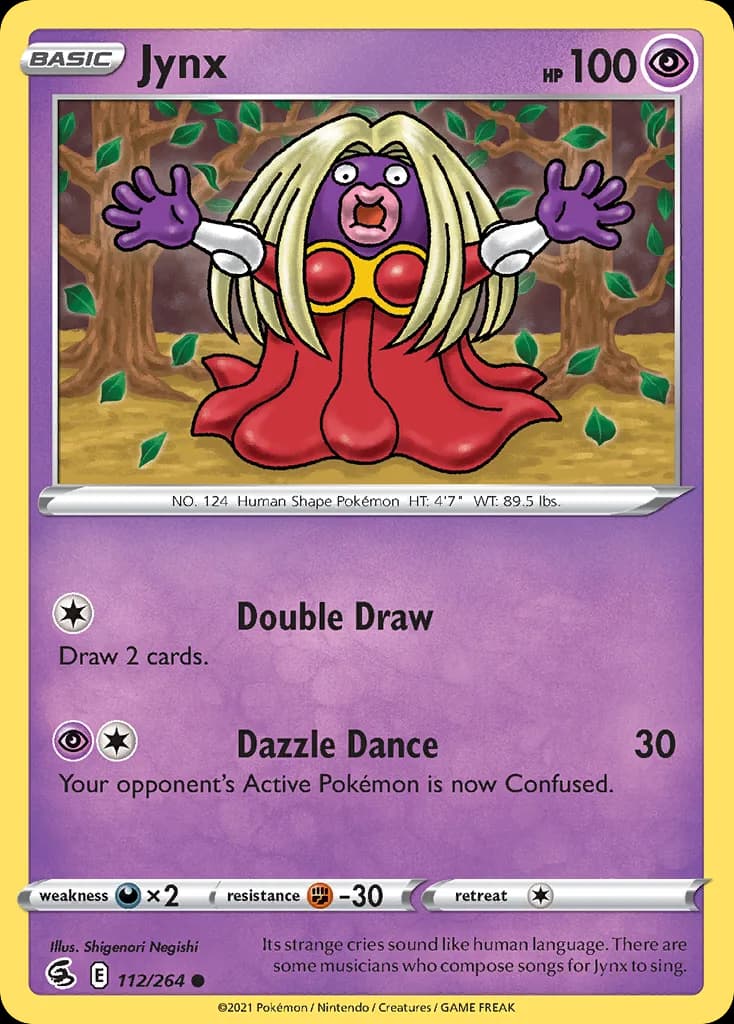 Fusion Strike Jynx card front, 112/264