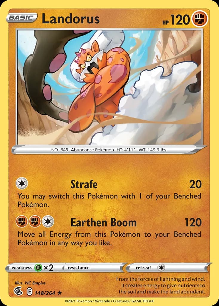 Fusion Strike Landorus card front, 148/264