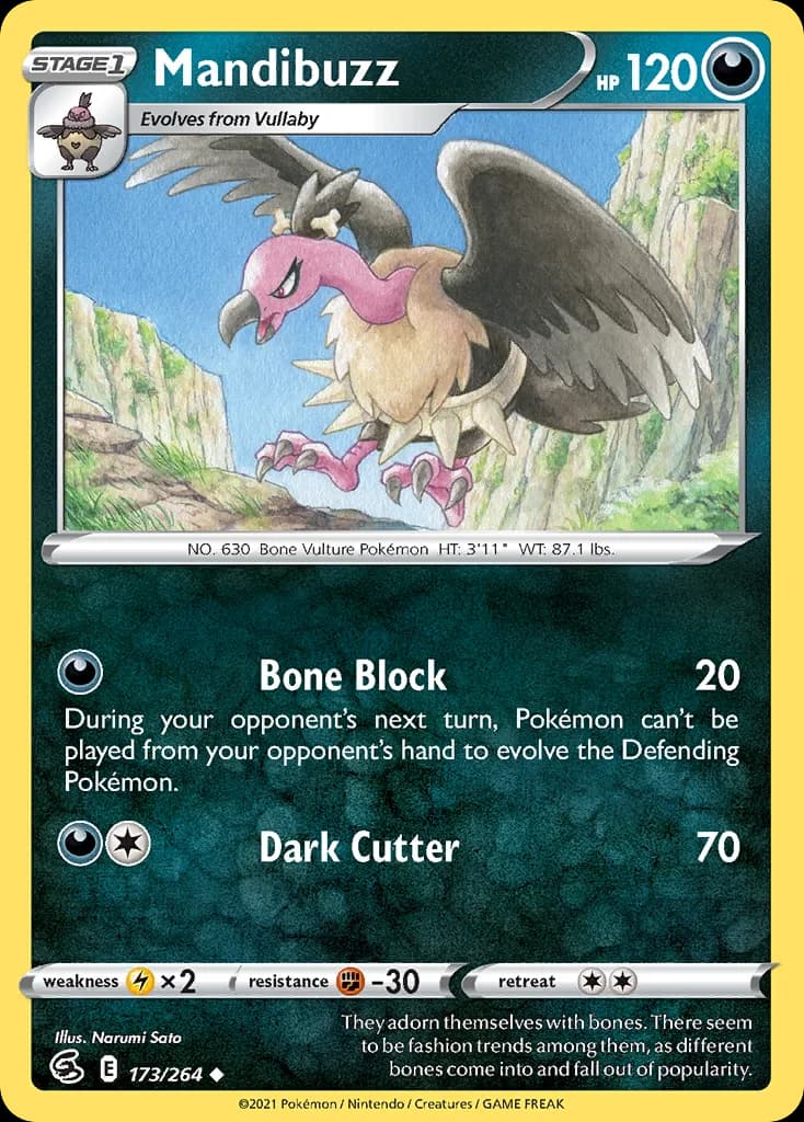 Fusion Strike Mandibuzz card front, 173/264