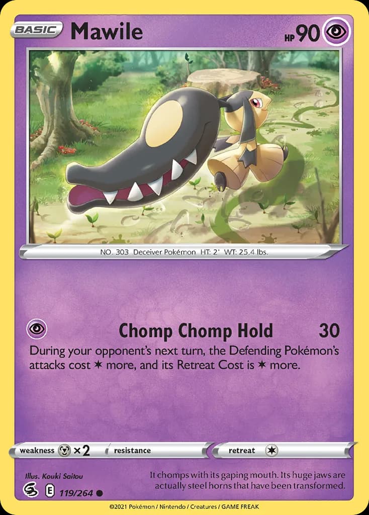 Fusion Strike Mawile card front, 119/264