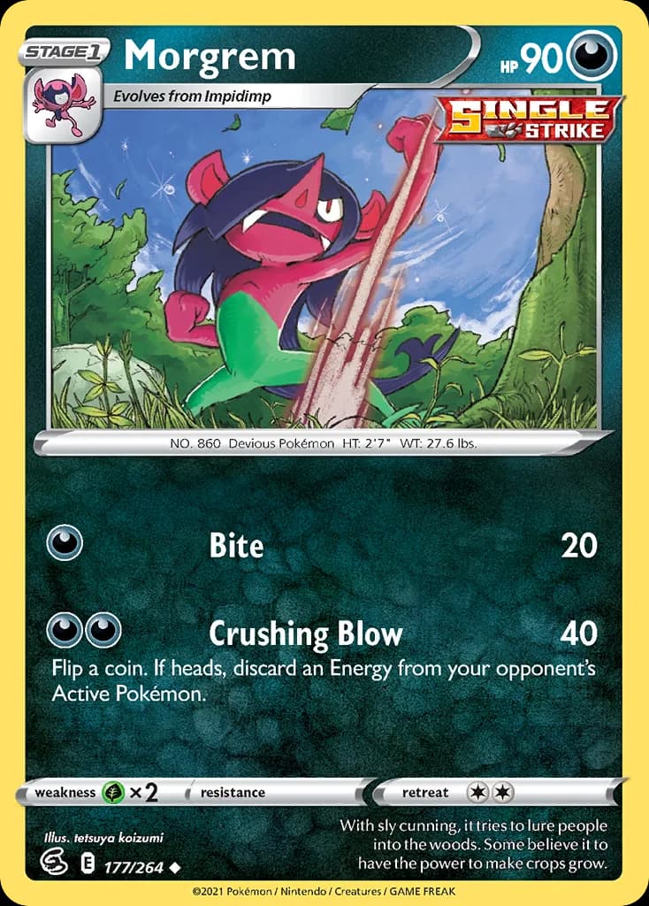 Fusion Strike Morgrem card front, 177/264