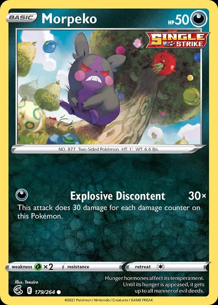 Fusion Strike Morpeko card front, 179/264