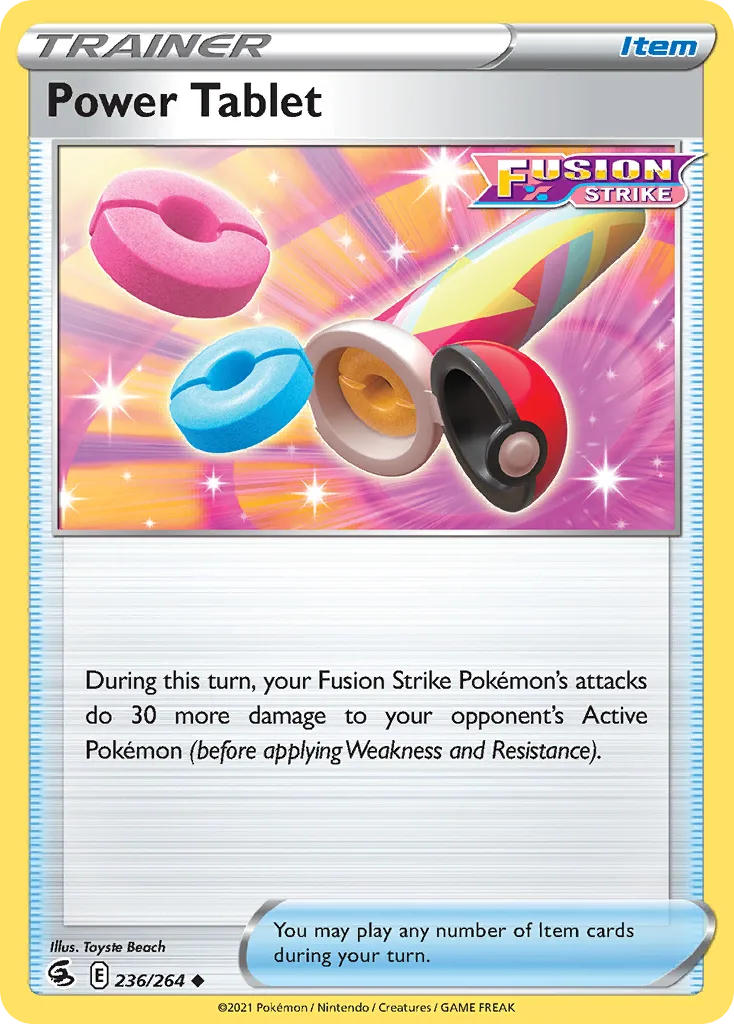Fusion Strike Power Tablet card front, 236/264