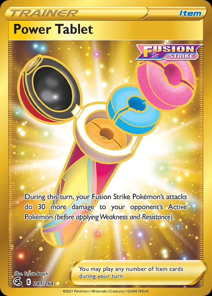 Fusion Strike Power Tablet card front, 281/264