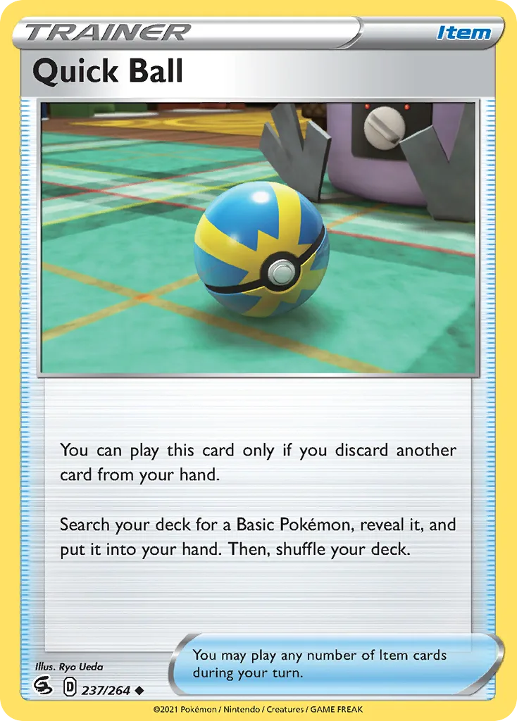 Fusion Strike Quick Ball card front, 237/264