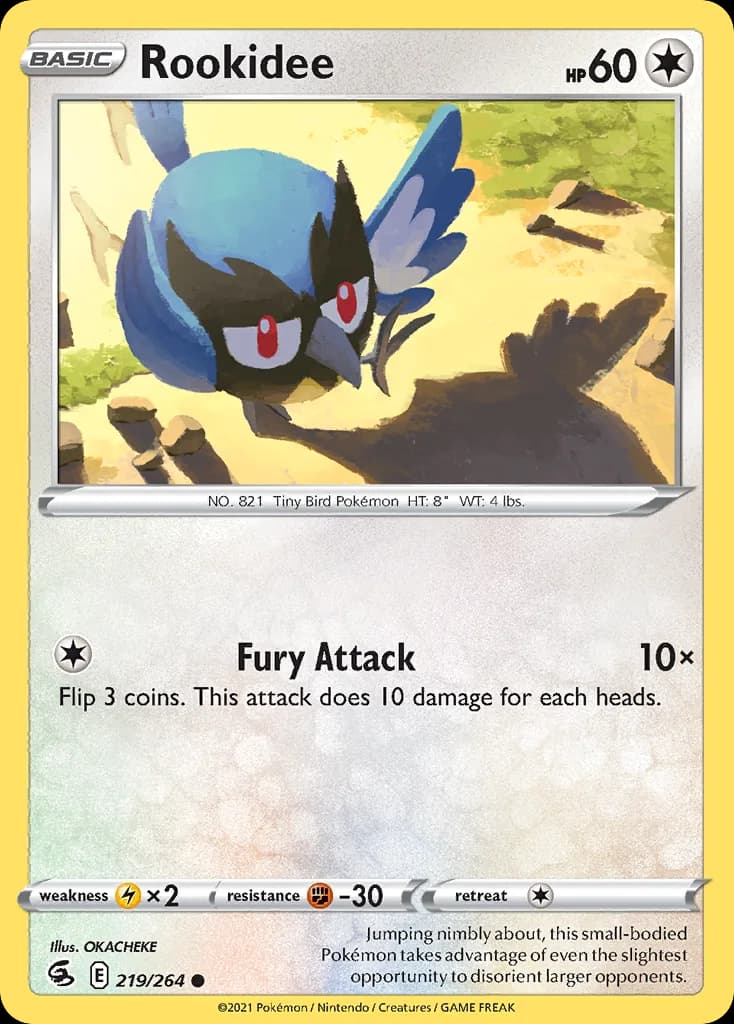 Fusion Strike Rookidee card front, 219/264