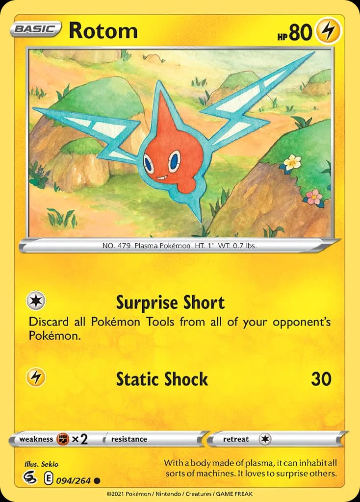 Rotom card front, Fusion Strike 94/264