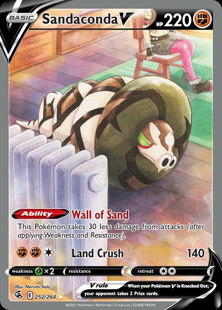 Fusion Strike Sandaconda V card front, 252/264