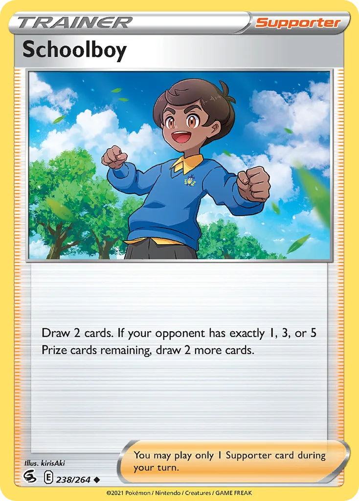 Fusion Strike Schoolboy card front, 238/264