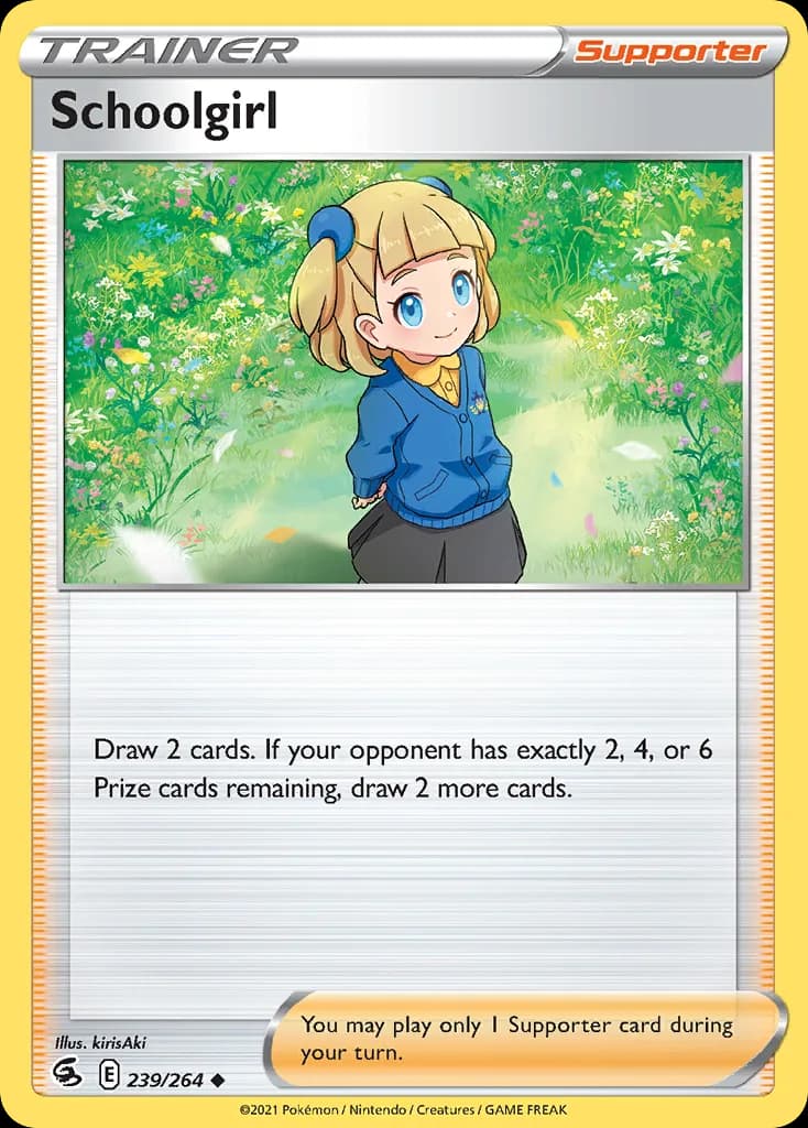 Fusion Strike Schoolgirl card front, 239/264