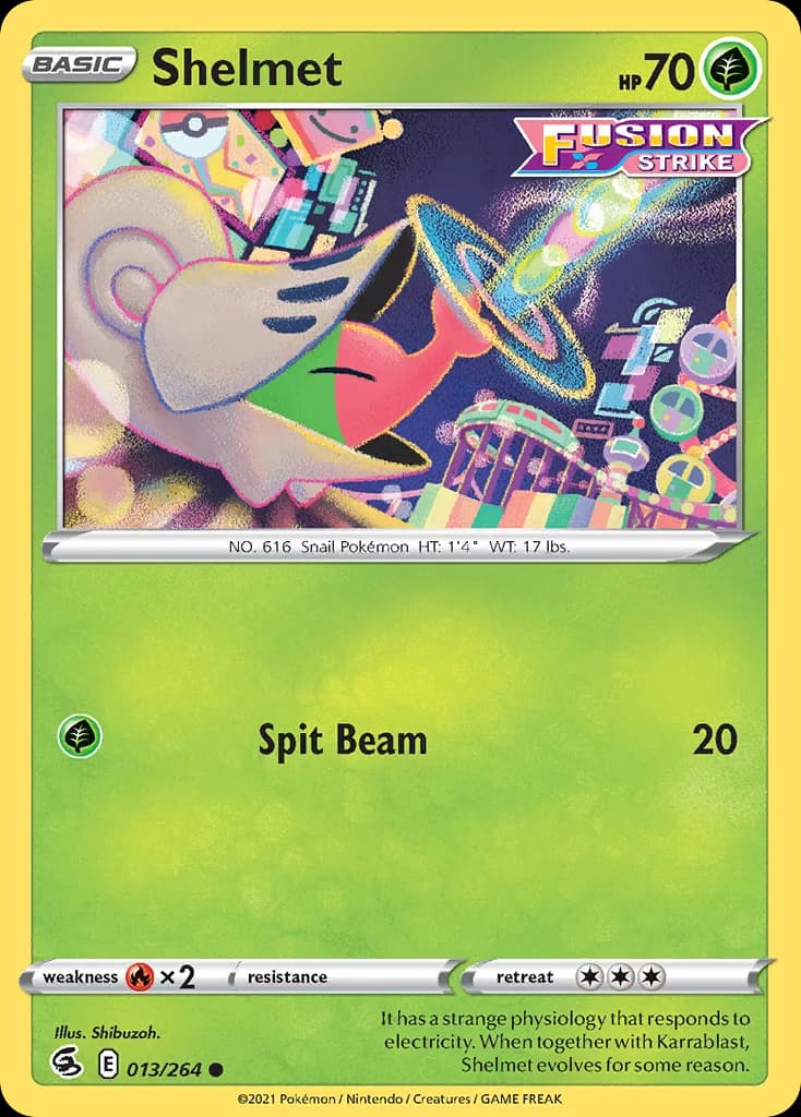 Fusion Strike Shelmet card front, 13/264