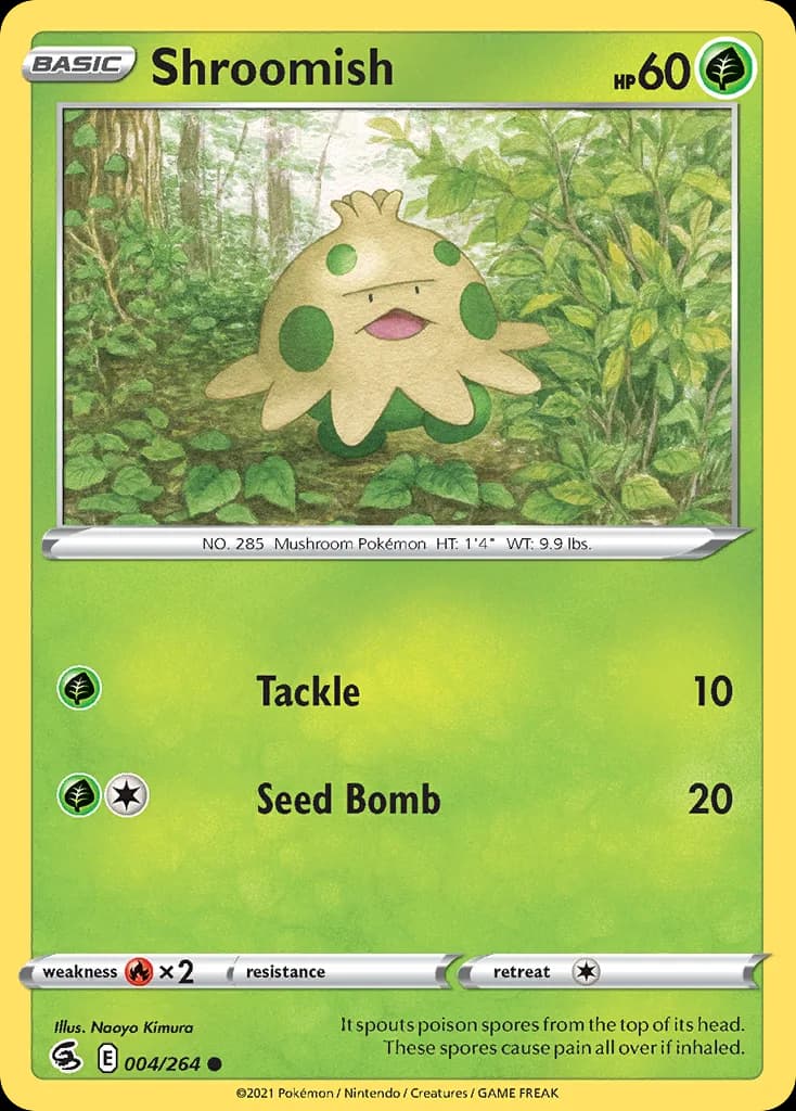 Fusion Strike Shroomish card front, 4/264