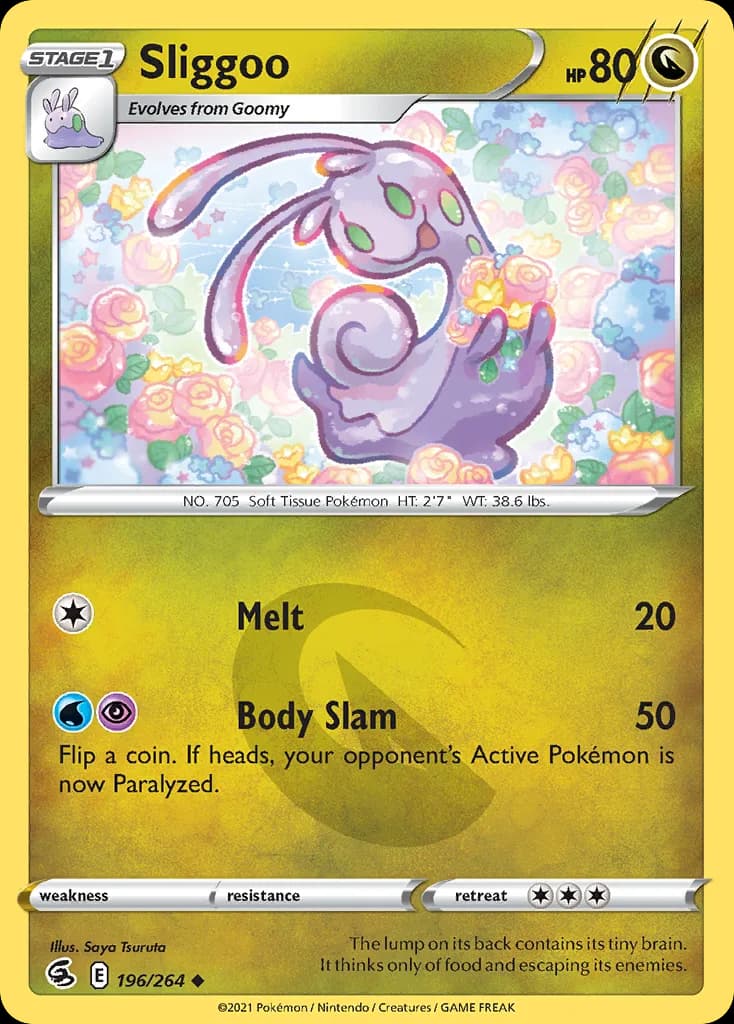 Fusion Strike Sliggoo card front, 196/264