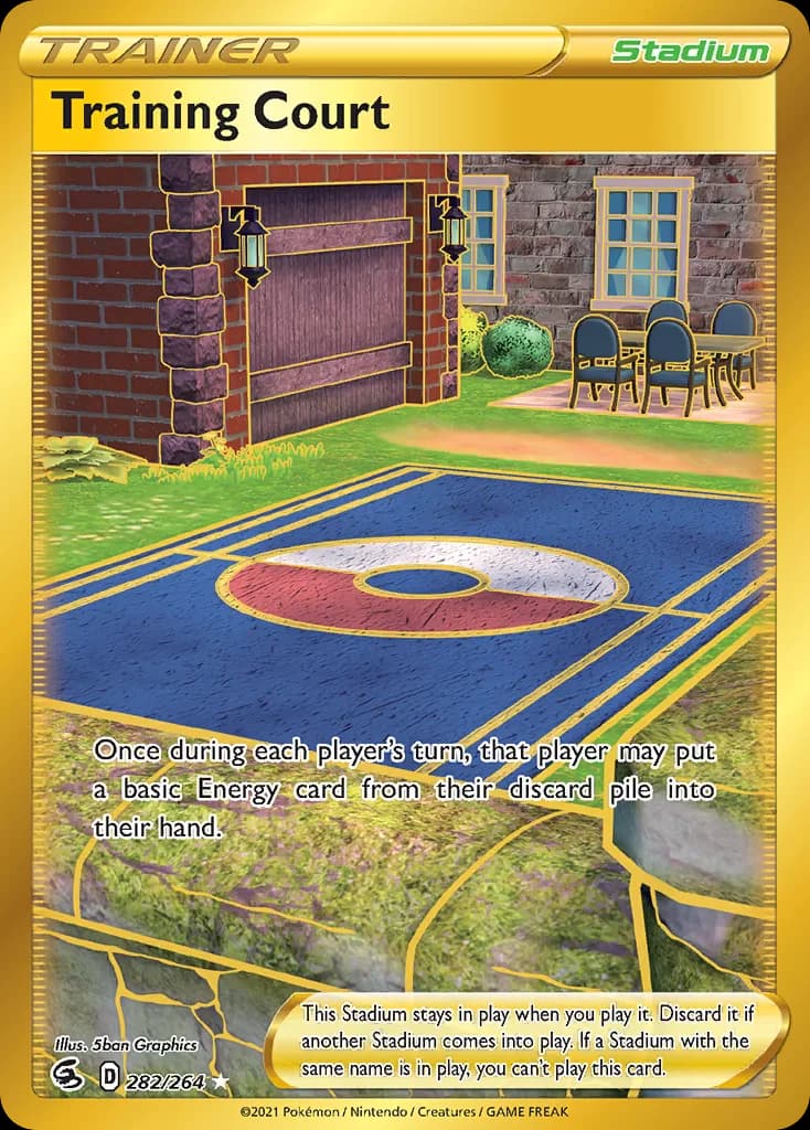 Fusion Strike Training Court card front, 282/264