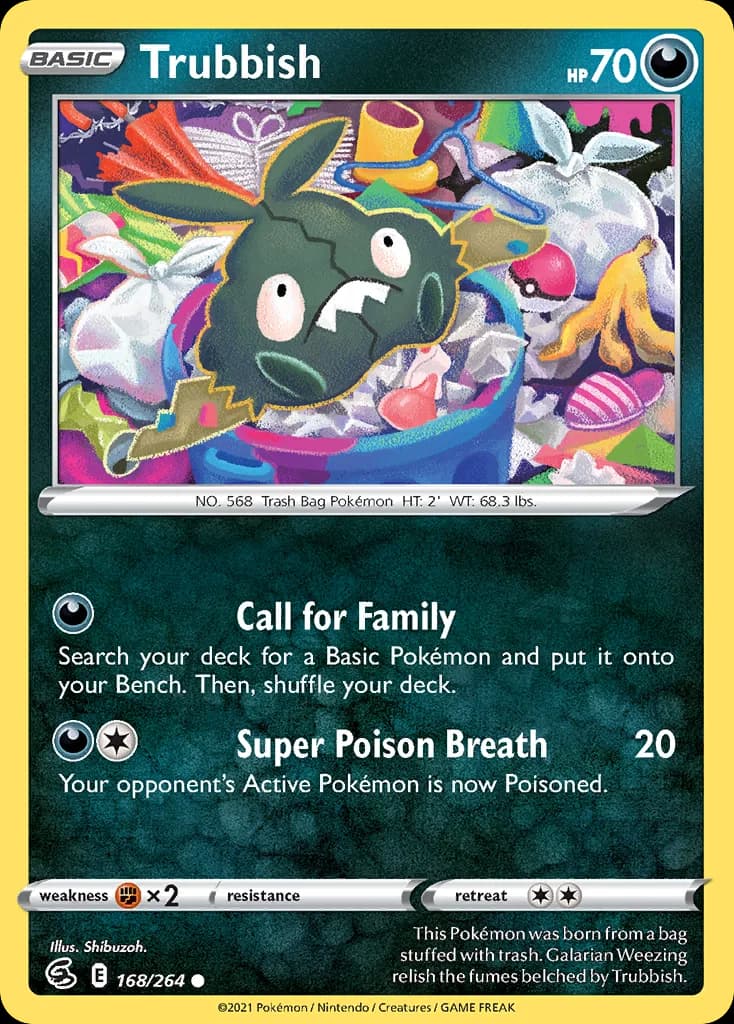 Fusion Strike Trubbish card front, 168/264