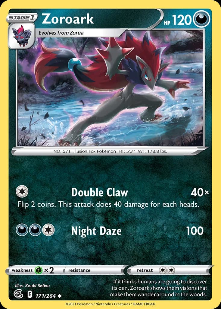 Zoroark card front, Fusion Strike 171/264