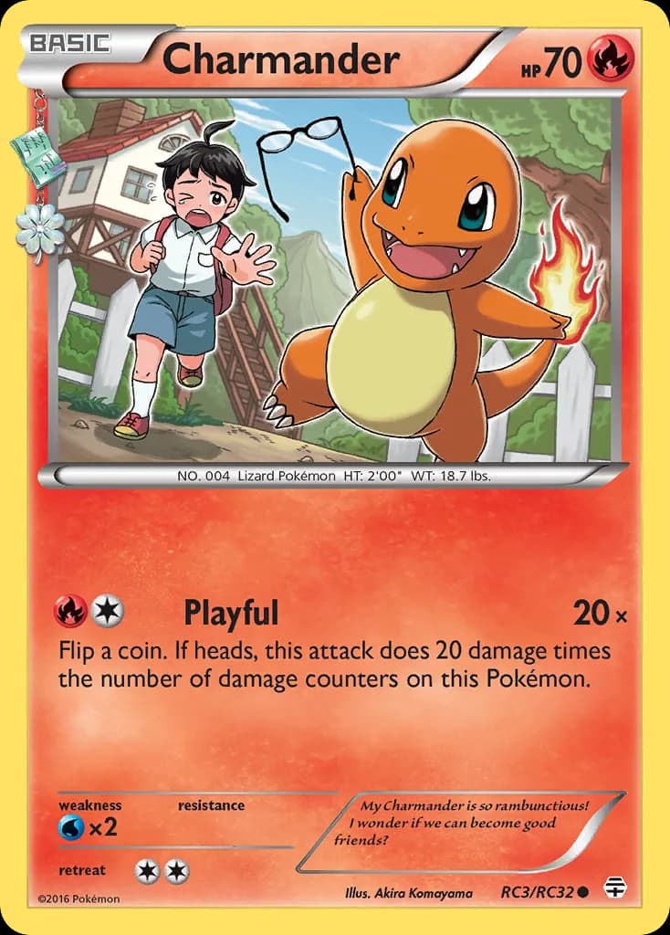 Generations Charmander card front, RC3/RC83