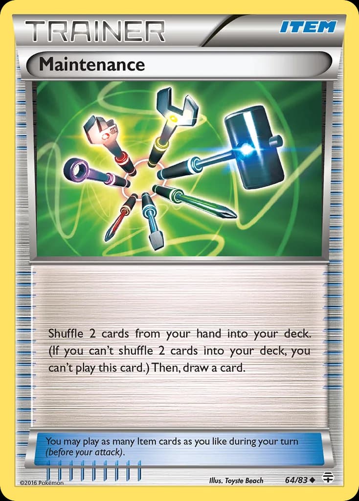 Generations Maintenance card front, 64/83