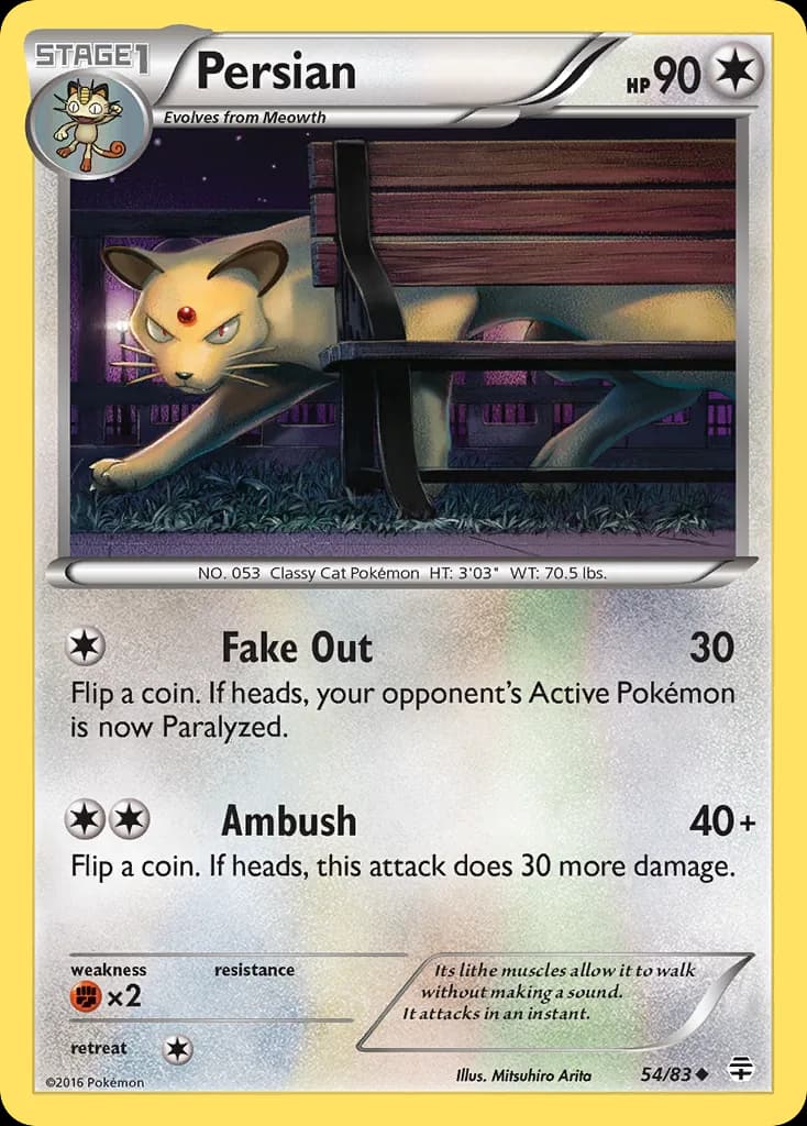 Generations Persian card front, 54/83