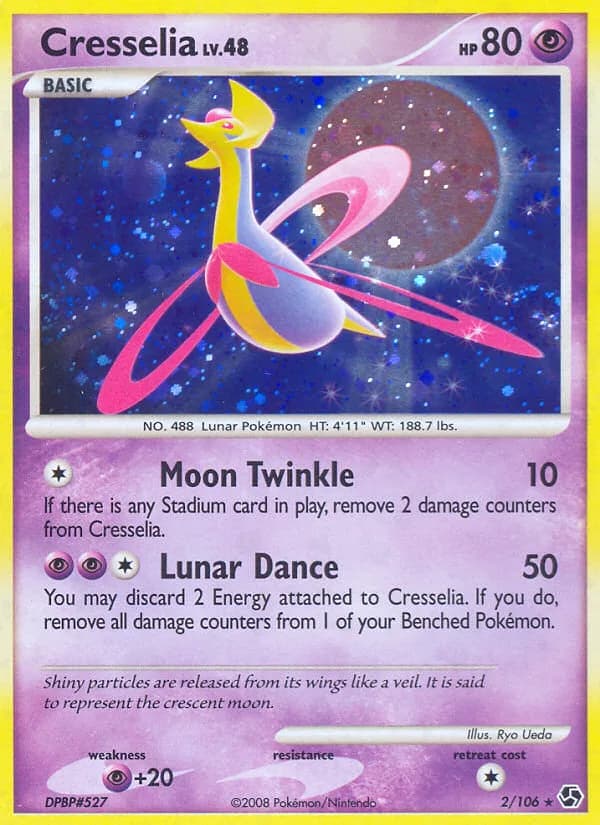 Great Encounters Cresselia card front, 2/106