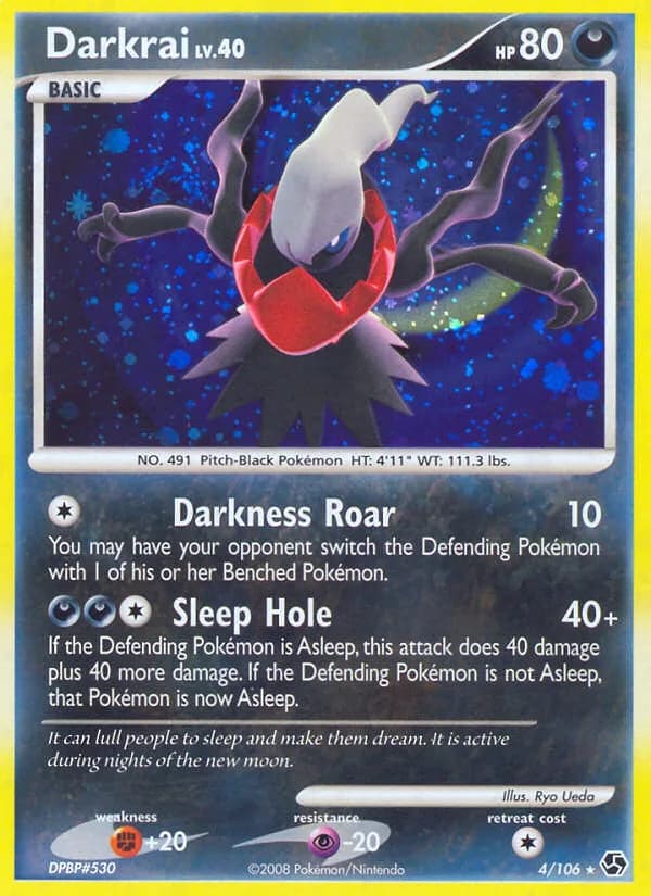 Darkrai card front, Great Encounters 4/106