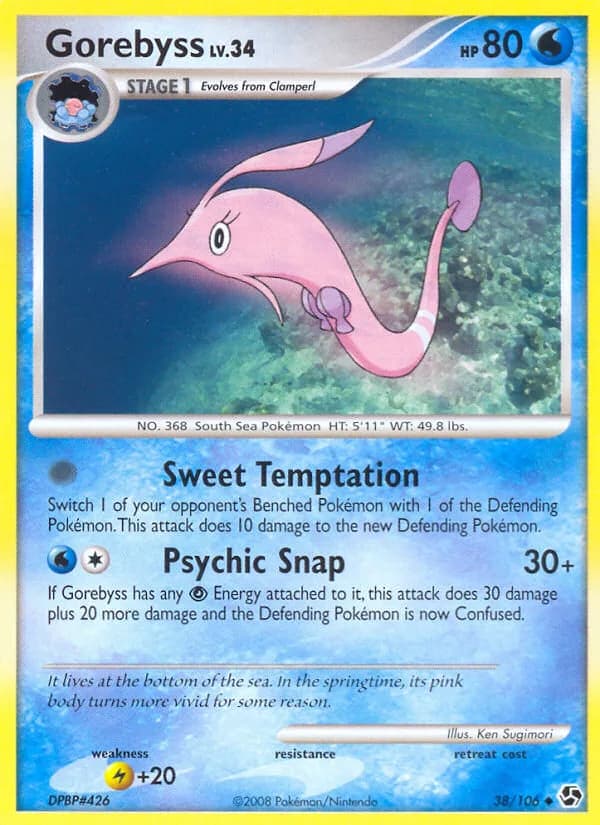 Great Encounters Gorebyss card front, 38/106