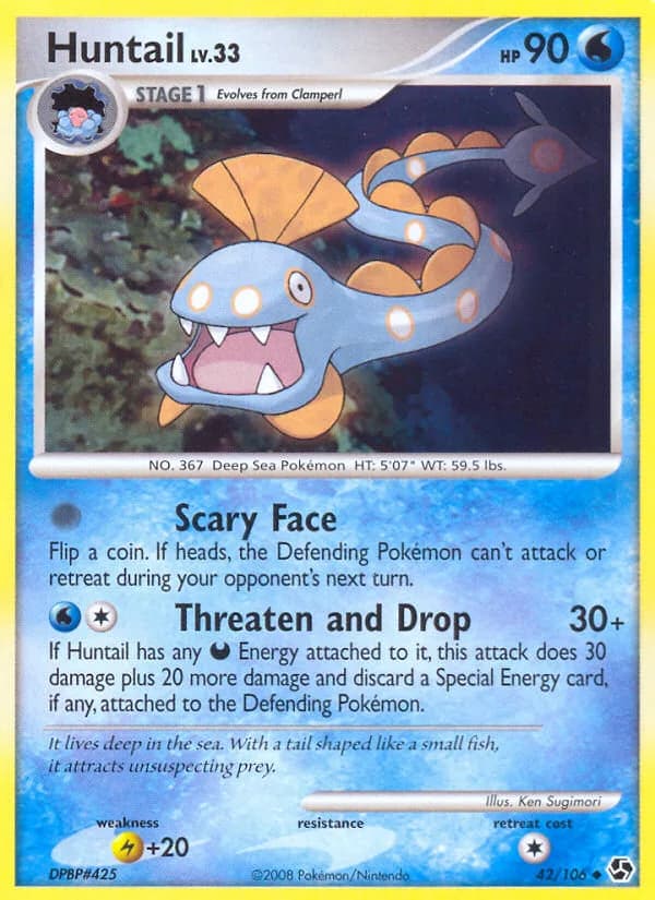 Great Encounters Huntail card front, 42/106