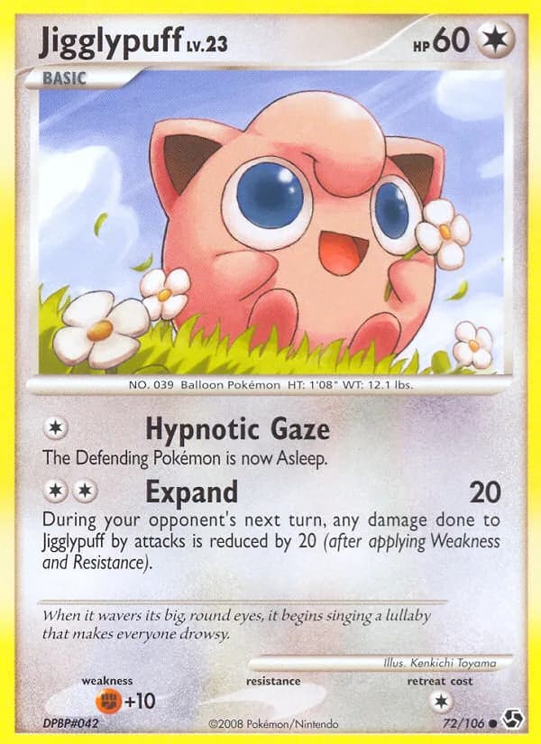 Great Encounters Jigglypuff card front, 72/106