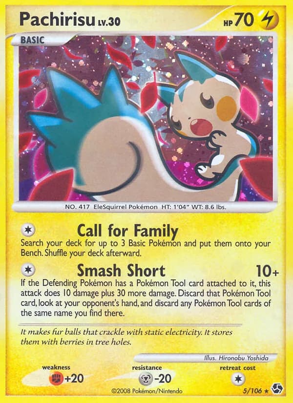 Great Encounters Pachirisu card front, 5/106