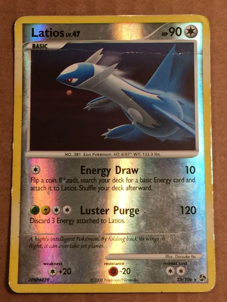 Latios reverse holo card front, Great Encounters 23/106