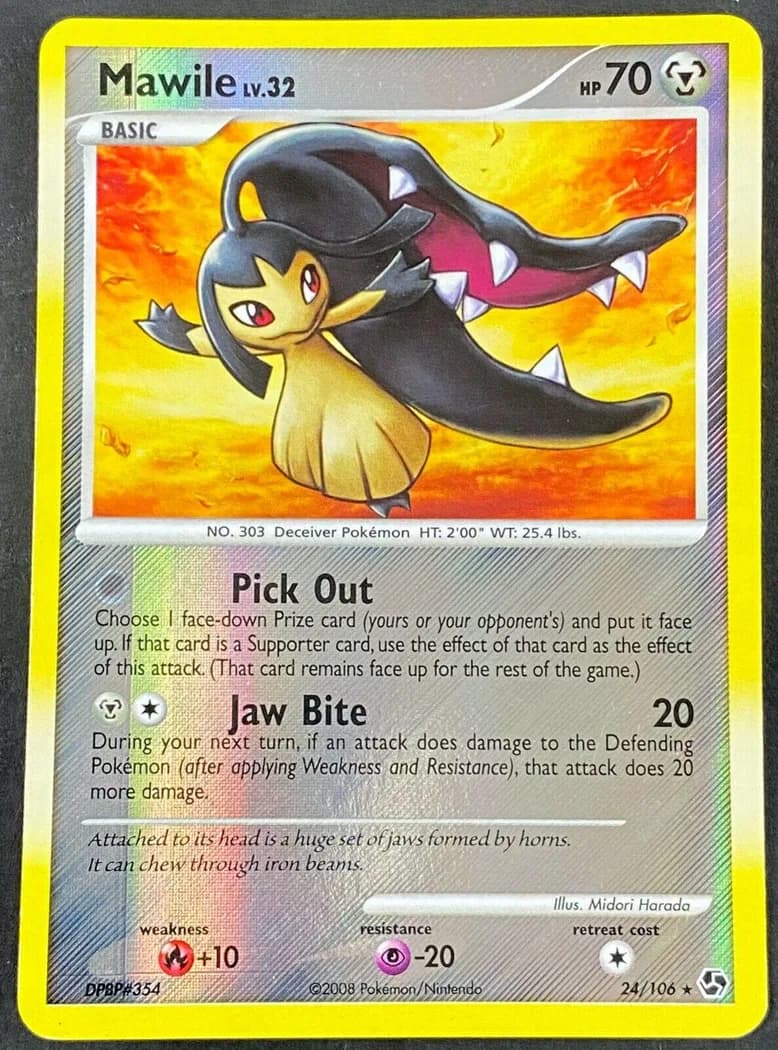 Mawile reverse holo card front, Great Encounters 24/106