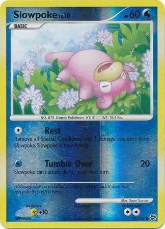 Slowpoke reverse holo card front, Great Encounters 82/106