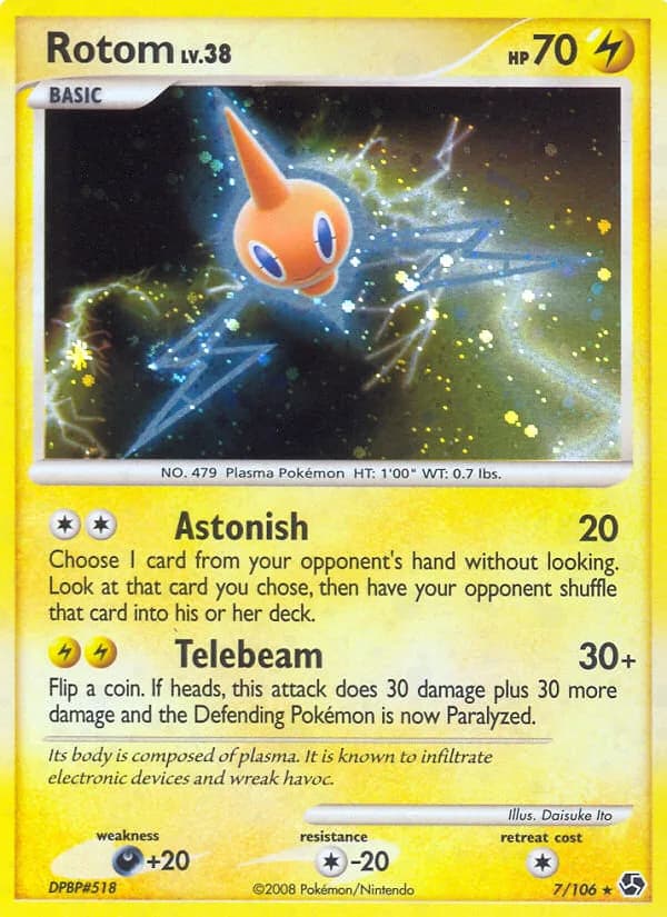 Rotom card front, Great Encounters 7/106