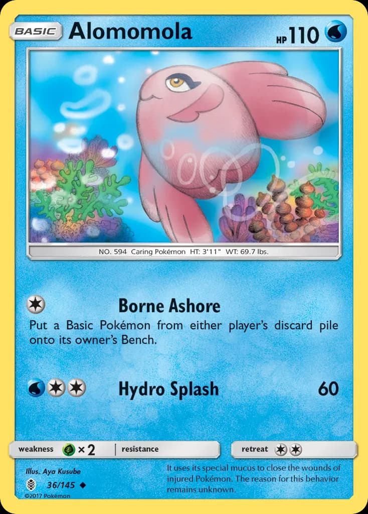 Guardians Rising Alomomola card front, 36/145