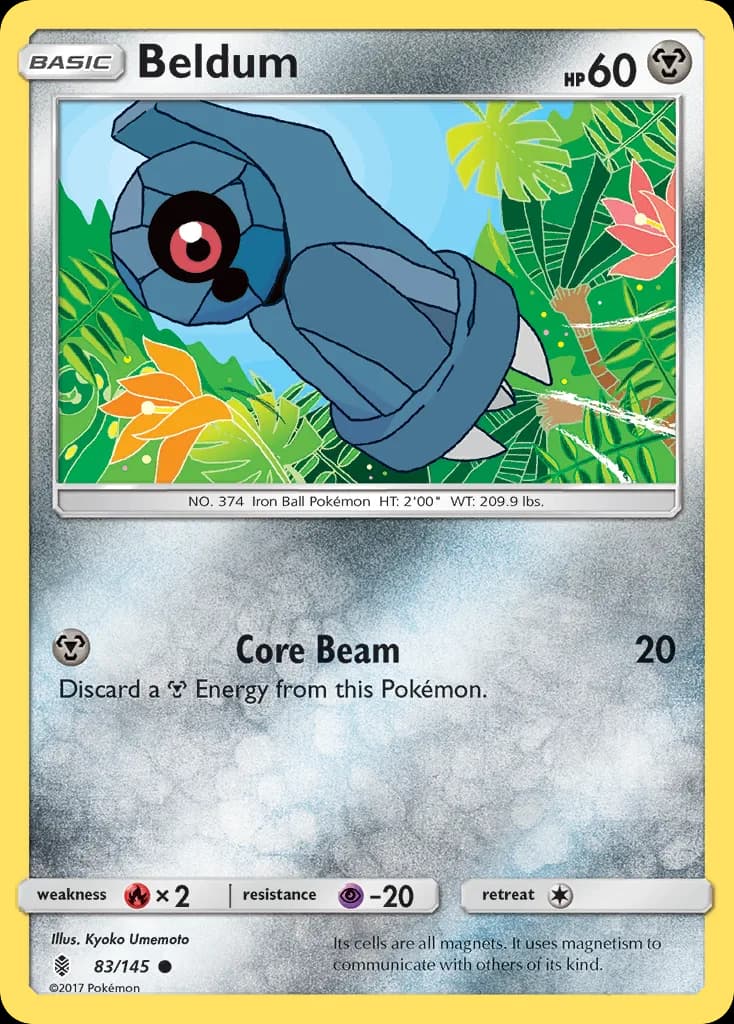 Guardians Rising Beldum card front, 83/145