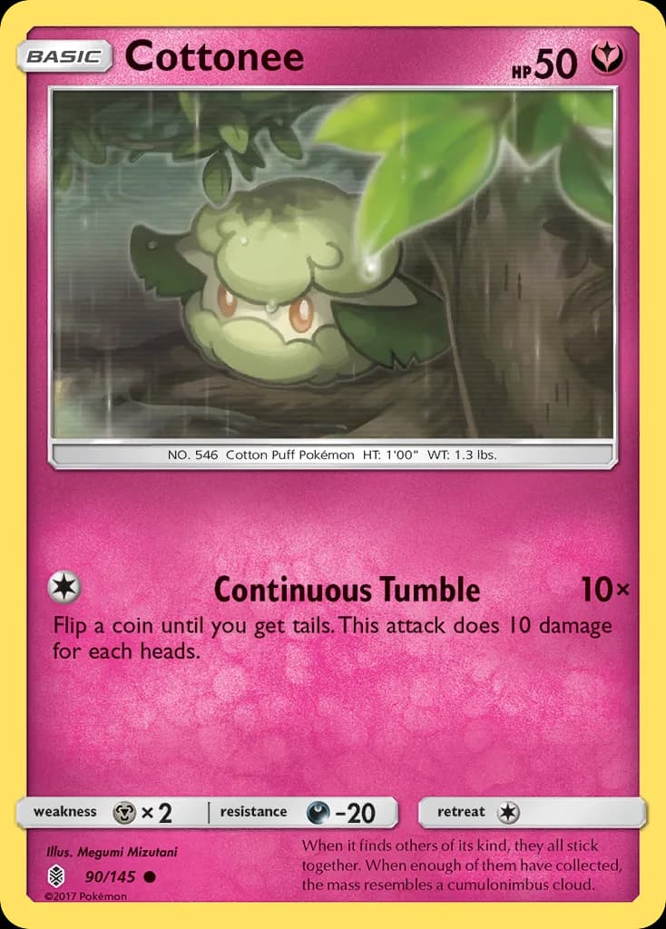 Guardians Rising Cottonee card front, 90/145