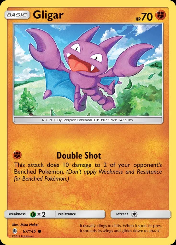 Guardians Rising Gligar card front, 67/145