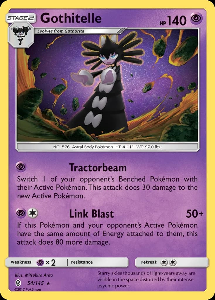 Guardians Rising Gothitelle card front, 54/145