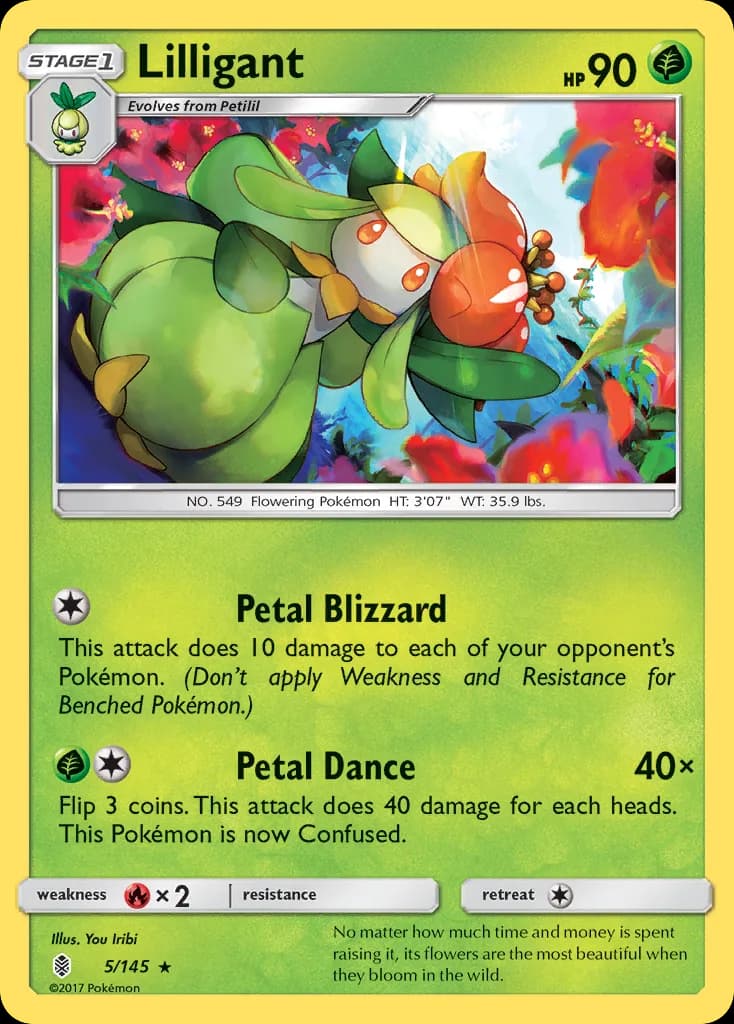 Guardians Rising Lilligant card front, 5/145