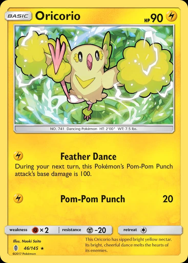 Guardians Rising Oricorio card front, 46/145