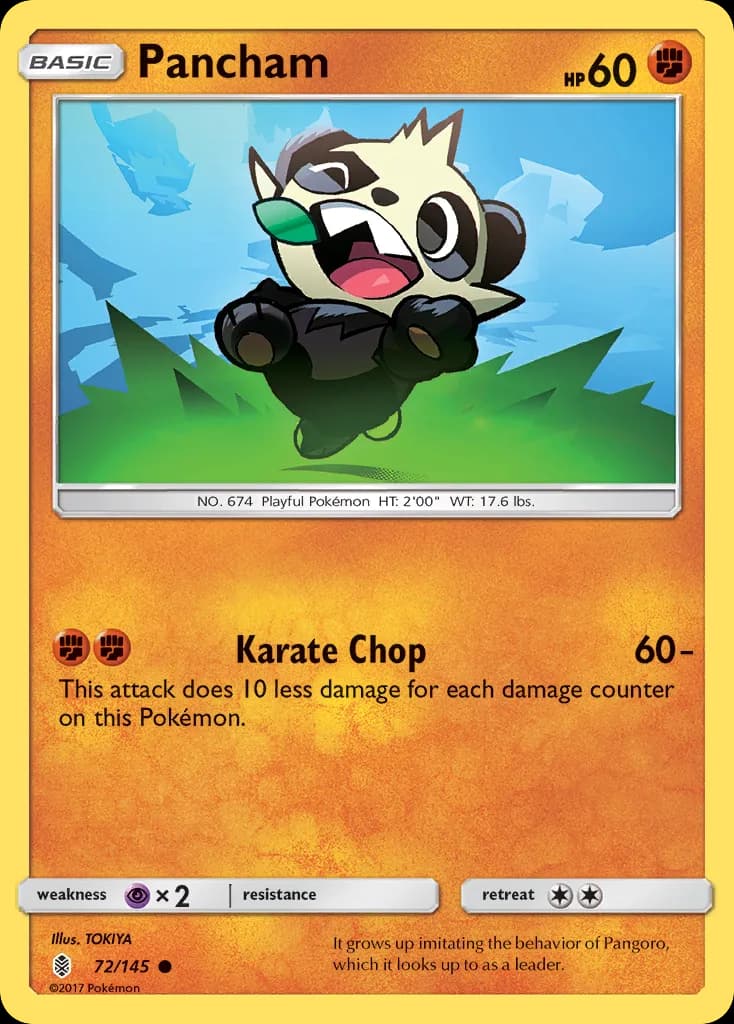 Guardians Rising Pancham card front, 72/145
