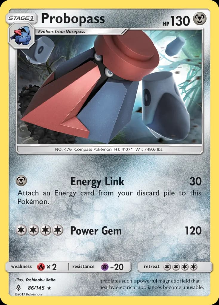 Guardians Rising Probopass card front, 86/145