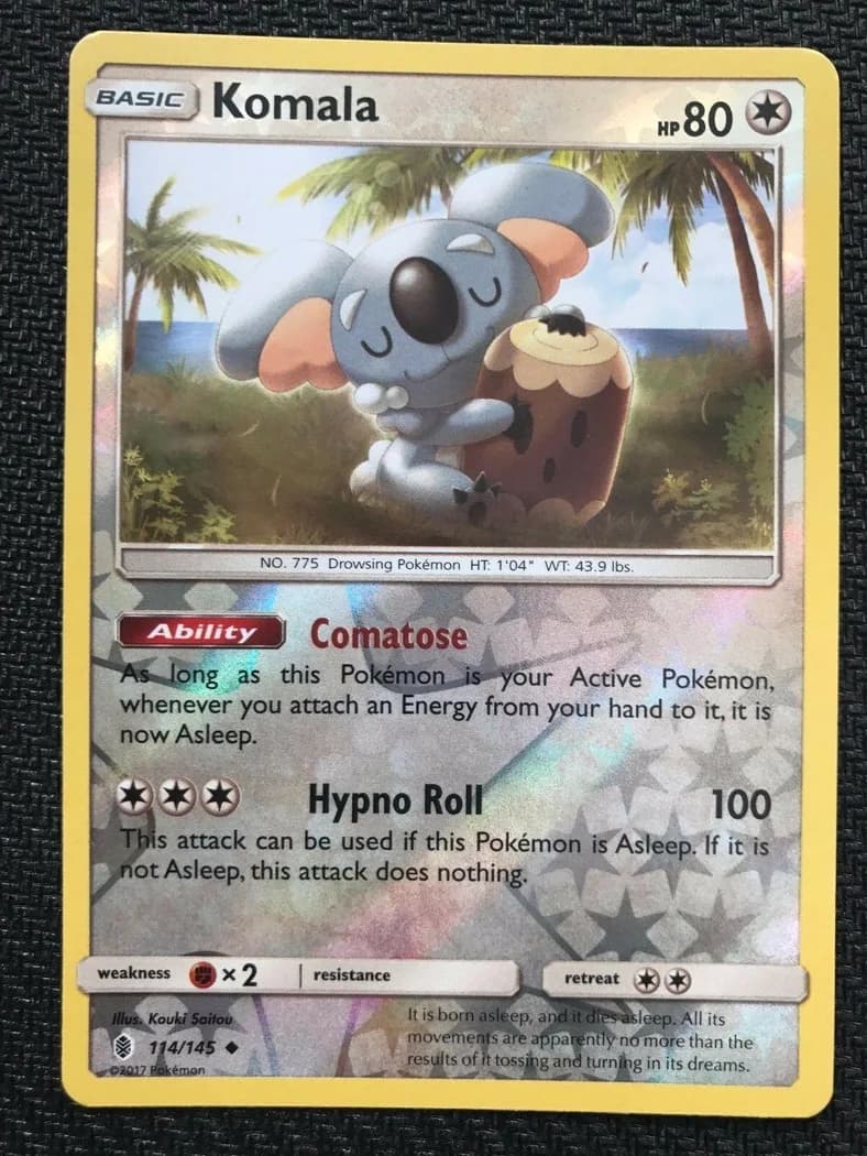 Komala reverse holo card front, Guardians Rising 114/145